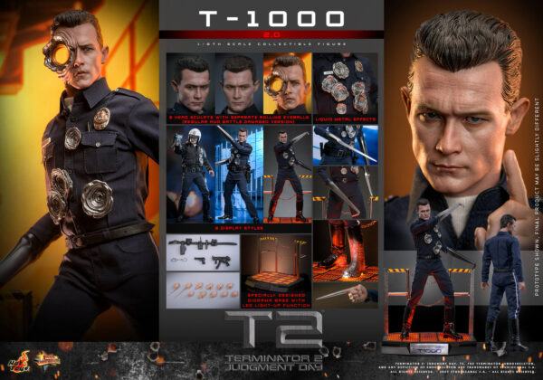 01-t1000 Hot Toys Terminator 2 Judgment Day - T-1000 (2.0) - Imagen 1