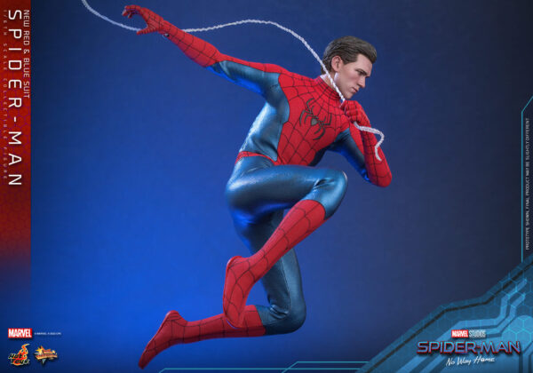 04 - sp Hot Toys No Way Home - Spider-Man New Red and Blue Suit - Imagen 12