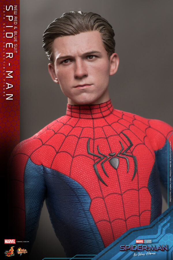 05 - sp Hot Toys No Way Home - Spider-Man New Red and Blue Suit - Imagen 13