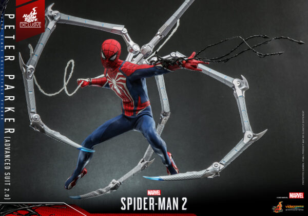 08-Spad Hot Toys Spider-Man 2 PS5 - Spider-Man (2.0) Advanced Suit - Imagen 9