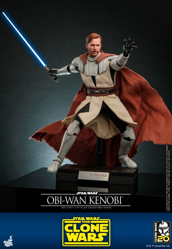 09 - Ken Hot Toys Star Wars The Clone Wars - Obi-Wan Kenobi - Imagen 9