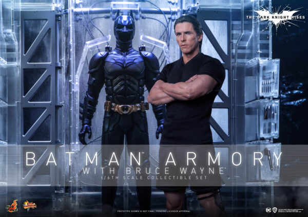 609282801235736 Hot Toys The Dark Knight Rises - Batman Armory with Bruce Wayne - Imagen 3