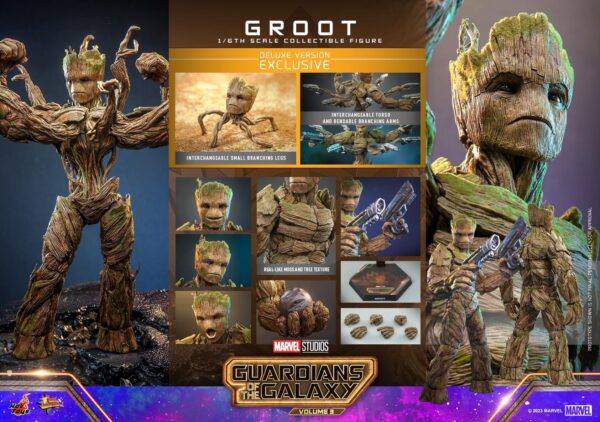 619032403594109 Hot Toys Guardians of the Galaxy Vol.3 - Groot Deluxe Edition - Imagen 1