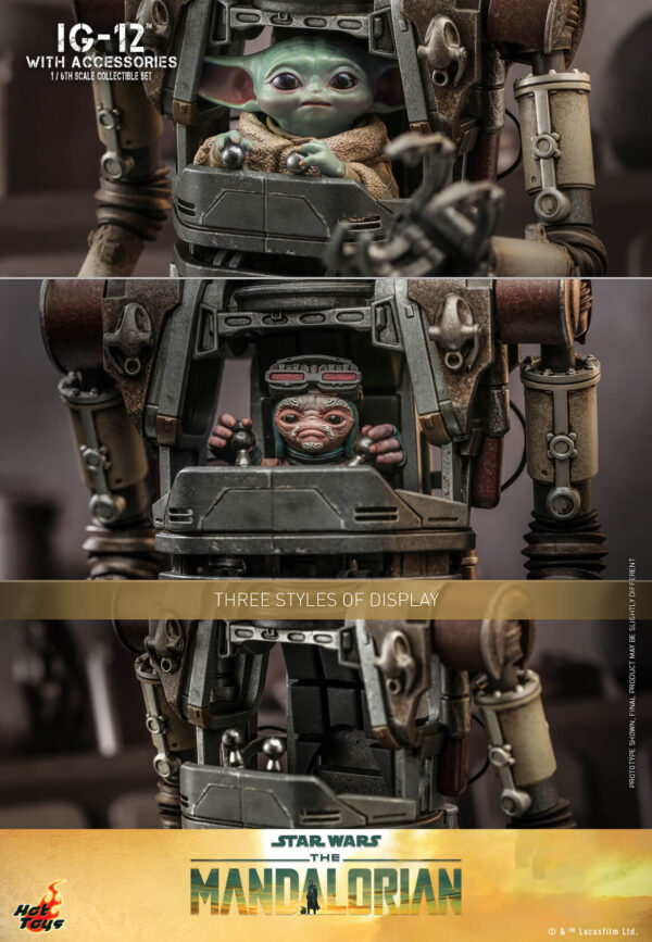 648616923968990 Hot Toys Star Wars The Mandalorian - IG-12 With Accessories Set - Imagen 8