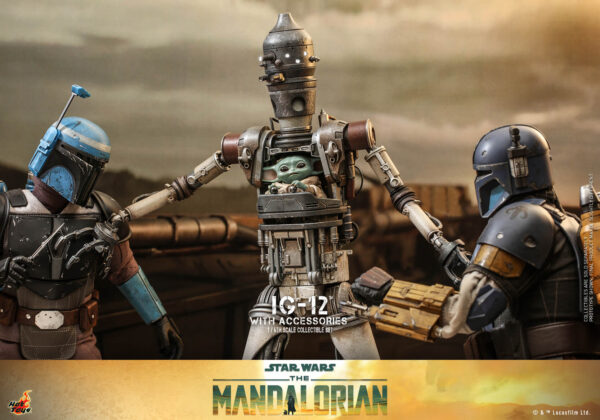 648617090635640 Hot Toys Star Wars The Mandalorian - IG-12 With Accessories Set - Imagen 10