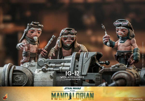 648617200635629 Hot Toys Star Wars The Mandalorian - IG-12 With Accessories Set - Imagen 13