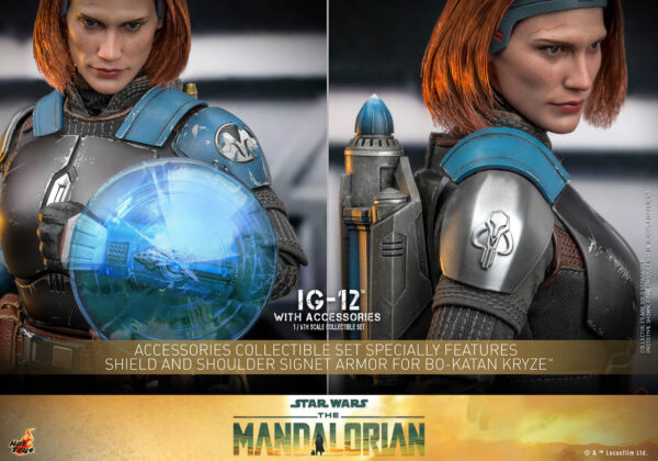 648617390635610 Hot Toys Star Wars The Mandalorian - IG-12 With Accessories Set - Imagen 18