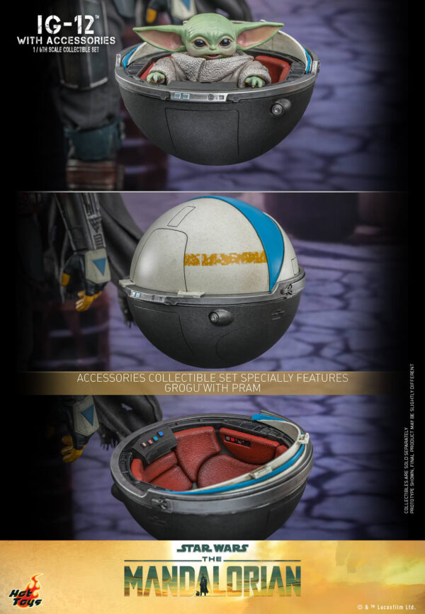648617413968941 Hot Toys Star Wars The Mandalorian - IG-12 With Accessories Set - Imagen 19