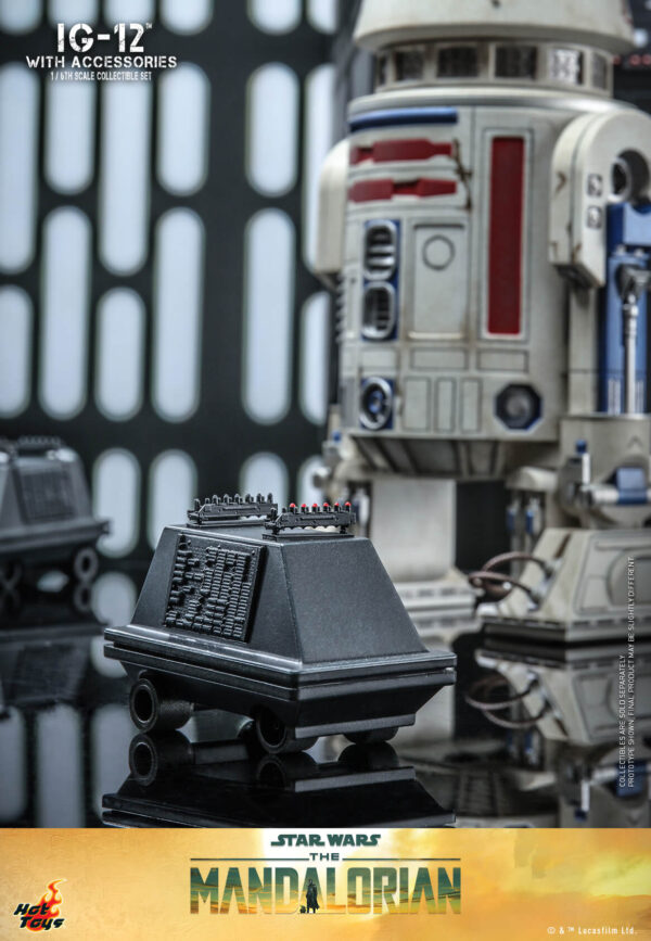 648617450635604 Hot Toys Star Wars The Mandalorian - IG-12 With Accessories Set - Imagen 20