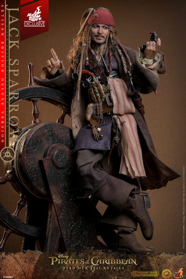815704980593516 Hot Toys Pirates of the Caribbean Dead Men Tell No Tales - Jack Sparrow Artisan Edition - Imagen 8