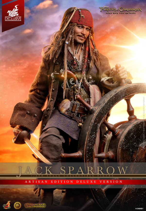 815704987260182 Hot Toys Pirates of the Caribbean Dead Men Tell No Tales - Jack Sparrow Artisan Edition - Imagen 9