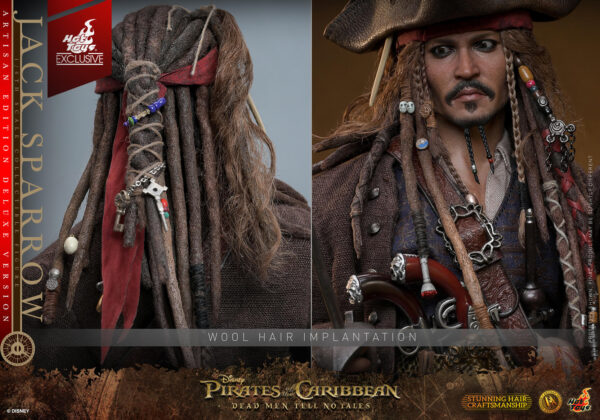 815705040593510 Hot Toys Pirates of the Caribbean Dead Men Tell No Tales - Jack Sparrow Artisan Edition - Imagen 10