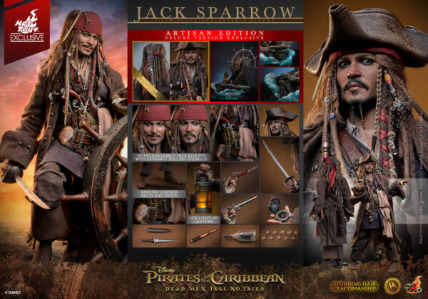 815705503926797 Hot Toys Pirates of the Caribbean Dead Men Tell No Tales - Jack Sparrow Artisan Edition - Imagen 1