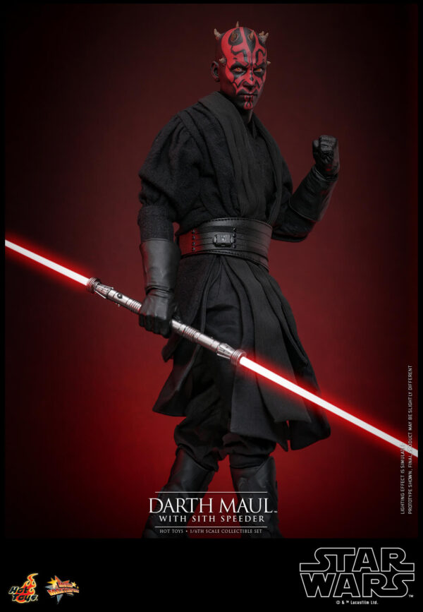 838333934997287 Hot Toys Star Wars Episode I - Darth Maul with Speeder Set (2.0) - Imagen 9