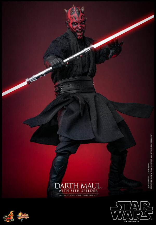 838333991663948 Hot Toys Star Wars Episode I - Darth Maul with Speeder Set (2.0) - Imagen 10