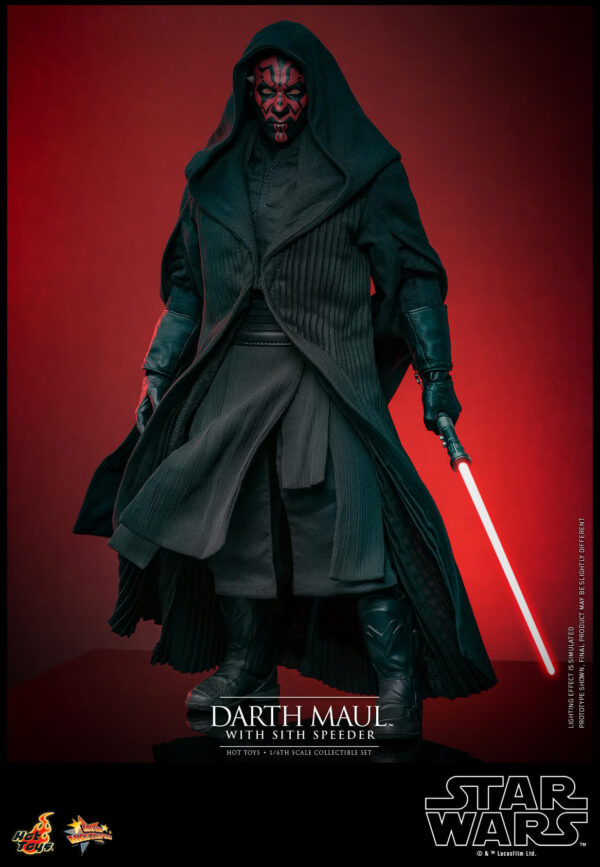 838334021663945 Hot Toys Star Wars Episode I - Darth Maul with Speeder Set (2.0) - Imagen 12