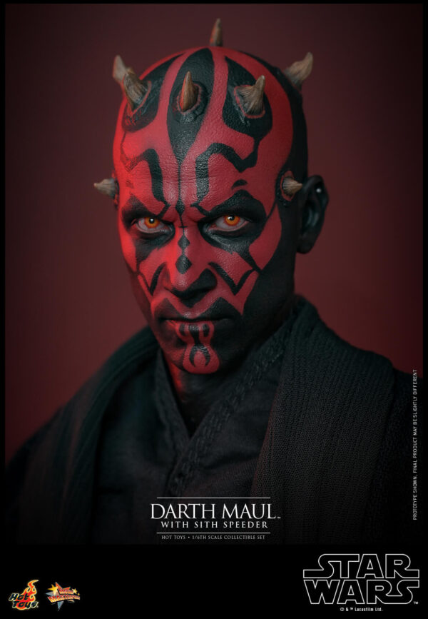 838334088330605 Hot Toys Star Wars Episode I - Darth Maul with Speeder Set (2.0) - Imagen 13