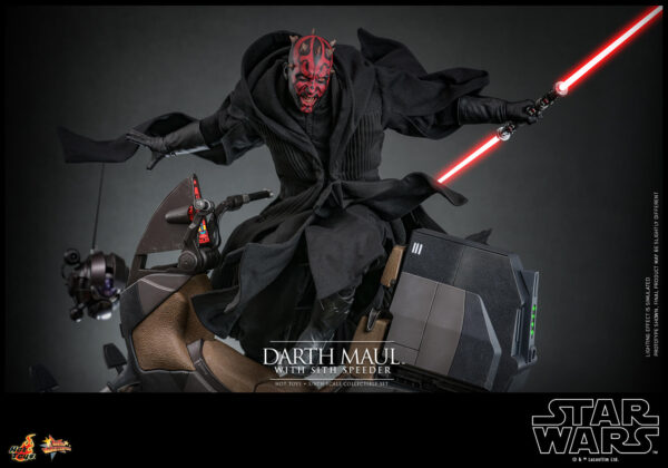 838334204997260 Hot Toys Star Wars Episode I - Darth Maul with Speeder Set (2.0) - Imagen 16