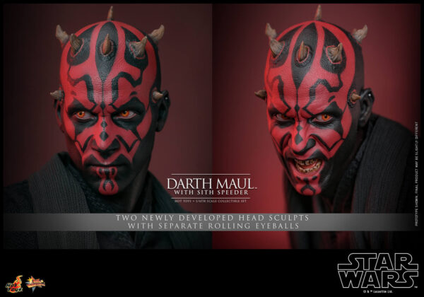 838334314997249 Hot Toys Star Wars Episode I - Darth Maul with Speeder Set (2.0) - Imagen 18