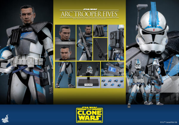 878936524270361 Hot Toys Star Wars The Clone Wars - Arc Trooper Fives - Imagen 1