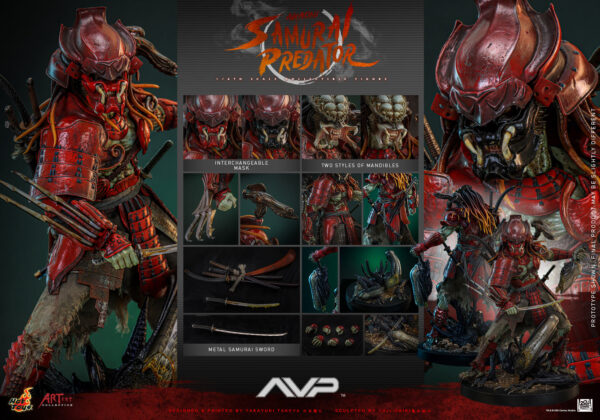 AkaSam (1) Hot Toys Alien vs Predator - Akaoni Samurai Predator - Imagen 1