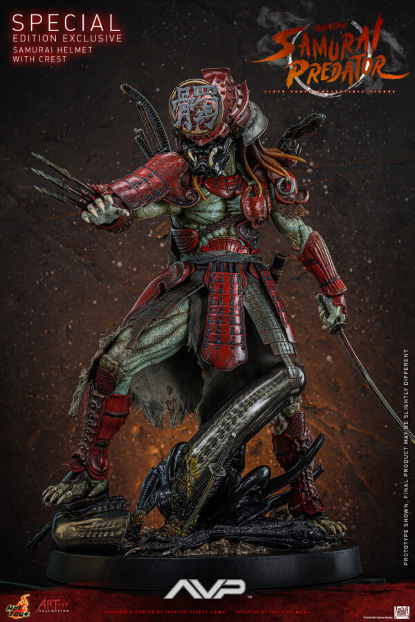 AkaSam (2) Hot Toys Alien vs Predator - Akaoni Samurai Predator - Imagen 3