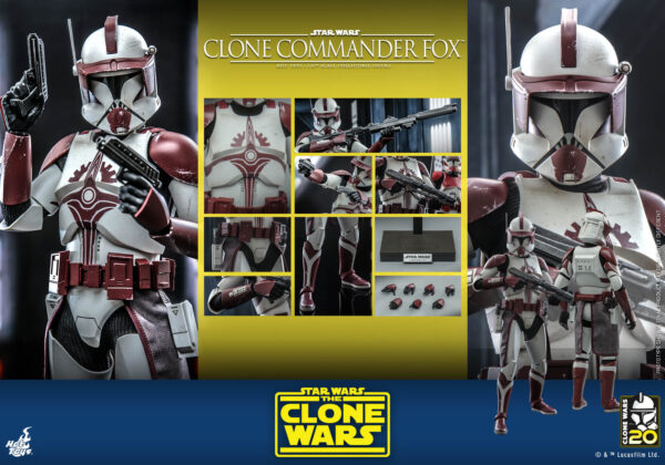 ComFox (1) Hot Toys Star Wars The Clone Wars - Clone Commander Fox - Imagen 1