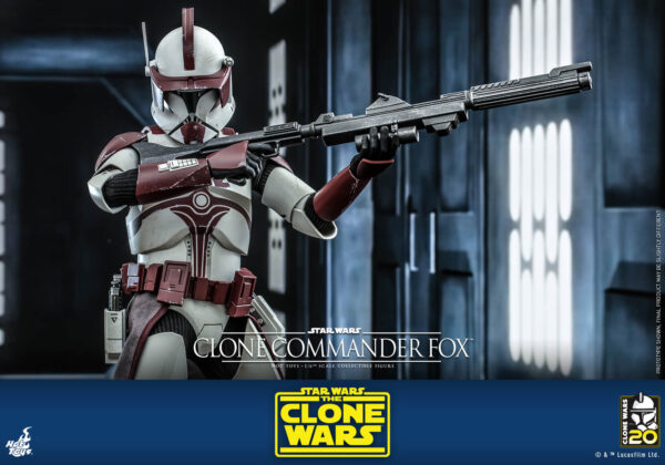 ComFox (4) Hot Toys Star Wars The Clone Wars - Clone Commander Fox - Imagen 5