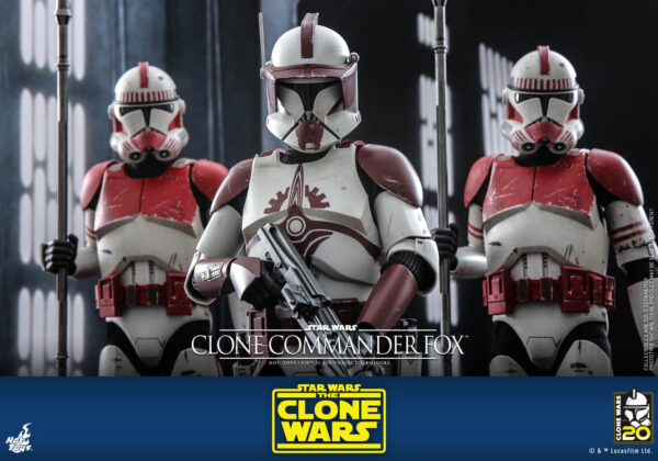 ComFox (5) Hot Toys Star Wars The Clone Wars - Clone Commander Fox - Imagen 6