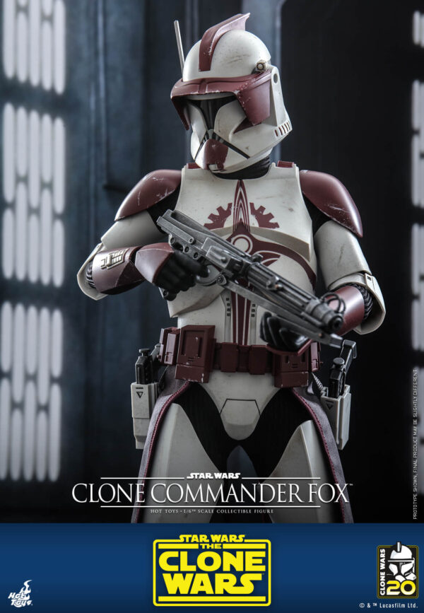 ComFox (9) Hot Toys Star Wars The Clone Wars - Clone Commander Fox - Imagen 10