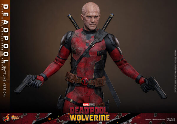 DeadBD (13) Hot Toys Deadpool and Wolverine - Deadpool Battling Version - Imagen 14