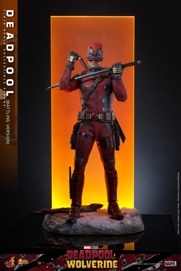 DeadBD (2) Hot Toys Deadpool and Wolverine - Deadpool Battling Version - Imagen 3