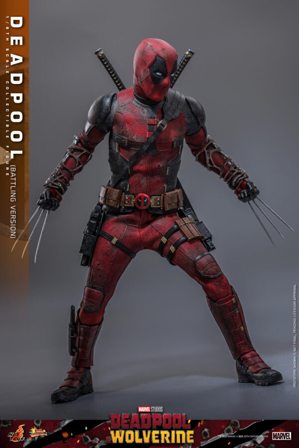 DeadBD (4) Hot Toys Deadpool and Wolverine - Deadpool Battling Version - Imagen 5