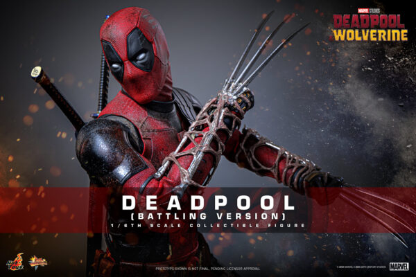 DeadBD (5) Hot Toys Deadpool and Wolverine - Deadpool Battling Version - Imagen 6