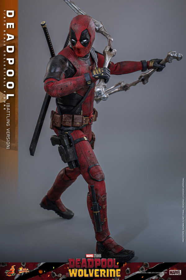 DeadBD (6) Hot Toys Deadpool and Wolverine - Deadpool Battling Version - Imagen 7