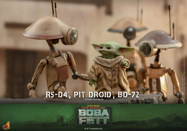 Droid (3) Hot Toys Star Wars Boba Fett - Pit Droides Set - Imagen 4