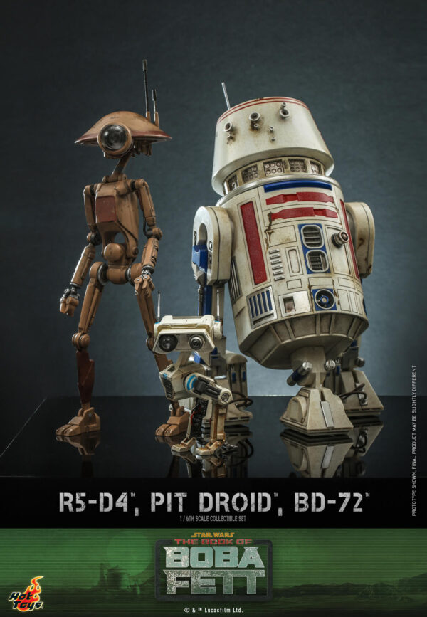 Droid (5) Hot Toys Star Wars Boba Fett - Pit Droides Set - Imagen 6