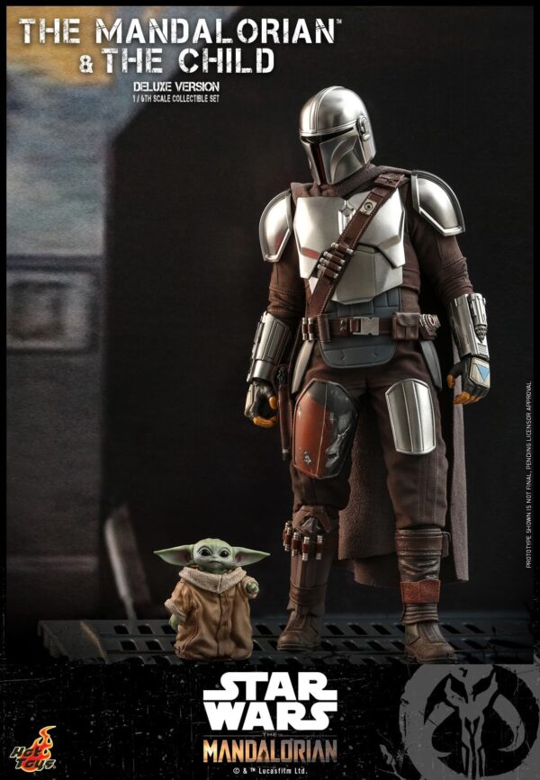 Mando1 (10) Hot Toys Star Wars The Mandalorian - The Mandalorian and The Child Set Deluxe Edition - Imagen 11
