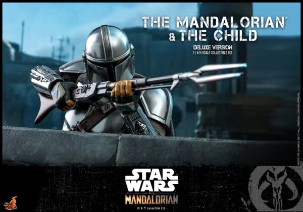 Mando1 (13) Hot Toys Star Wars The Mandalorian - The Mandalorian and The Child Set Deluxe Edition - Imagen 14