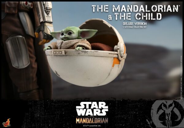 Mando1 (16) Hot Toys Star Wars The Mandalorian - The Mandalorian and The Child Set Deluxe Edition - Imagen 17