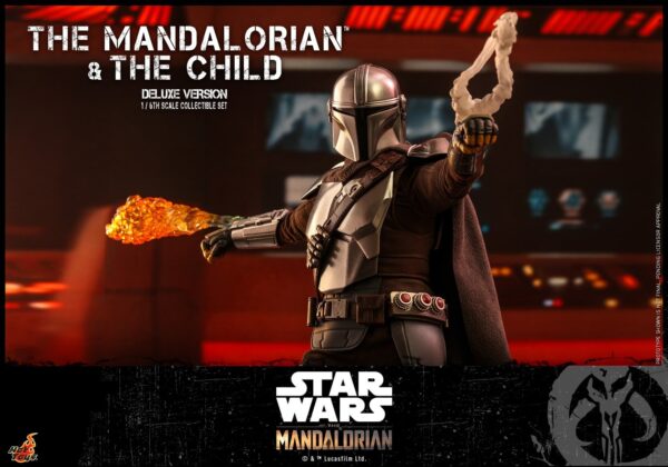 Mando1 (6) Hot Toys Star Wars The Mandalorian - The Mandalorian and The Child Set Deluxe Edition - Imagen 7