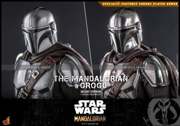 MandoDX (10) Hot Toys Star Wars The Mandalorian - The Mandalorian and Grogu Deluxe Edition - Imagen 11