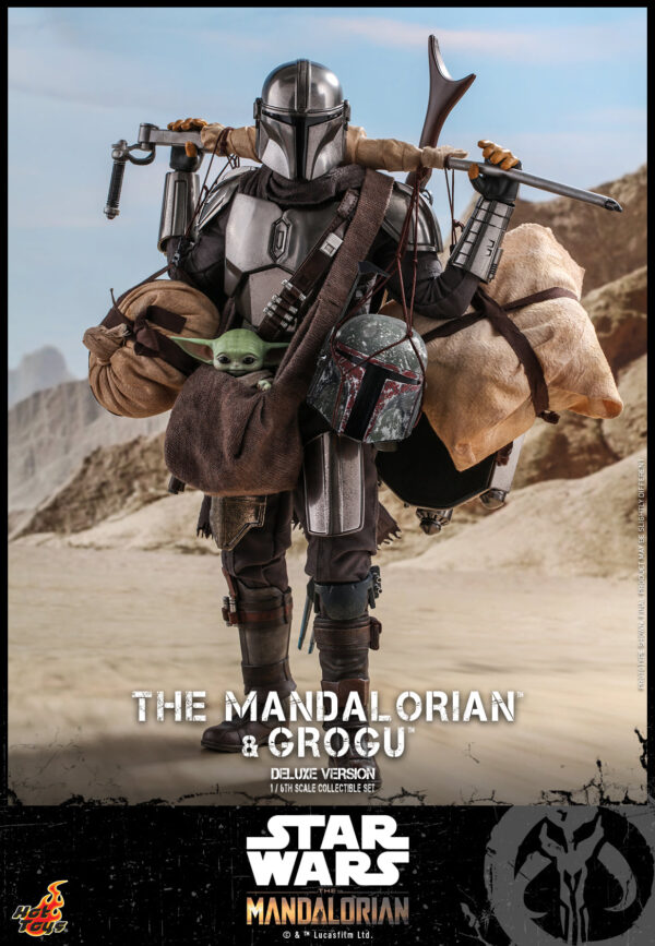 MandoDX (2) Hot Toys Star Wars The Mandalorian - The Mandalorian and Grogu Deluxe Edition - Imagen 3
