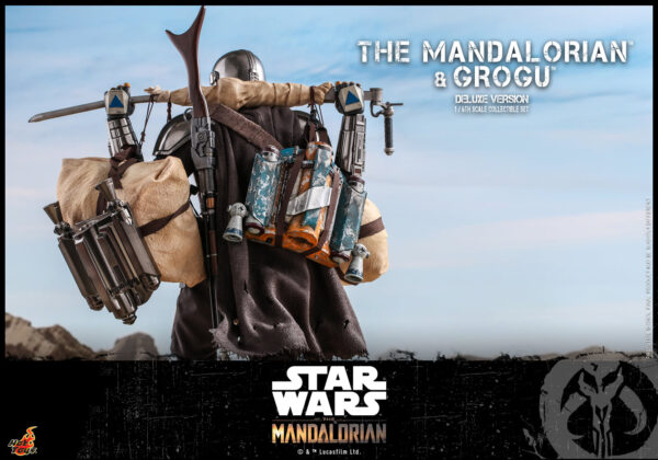 MandoDX (4) Hot Toys Star Wars The Mandalorian - The Mandalorian and Grogu Deluxe Edition - Imagen 5