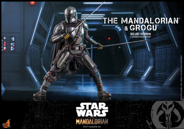 MandoDX (7) Hot Toys Star Wars The Mandalorian - The Mandalorian and Grogu Deluxe Edition - Imagen 8