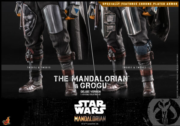 MandoDX (9) Hot Toys Star Wars The Mandalorian - The Mandalorian and Grogu Deluxe Edition - Imagen 10