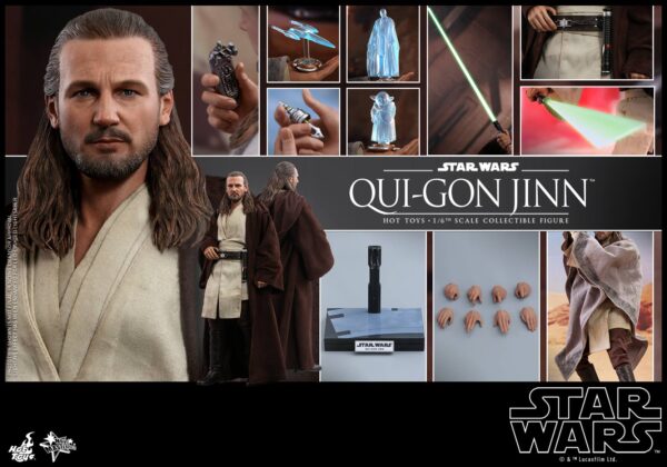 Quigon (1) Hot Toys Star Wars Episode I - Qui-Gon Jinn - Imagen 1