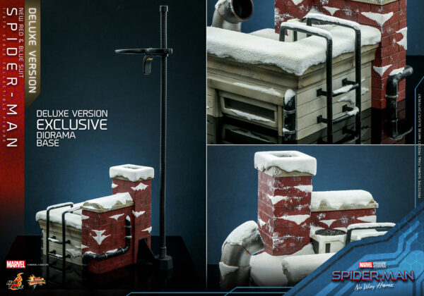 SpiRbDx (2) Hot Toys No Way Home - Spider-Man New Red and Blue Suit Deluxe Edition - Imagen 3