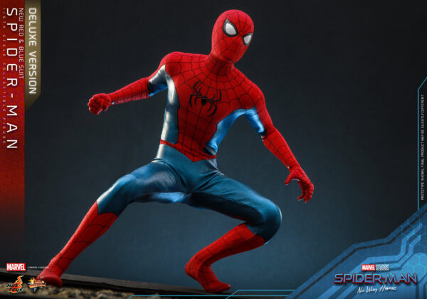 SpiRbDx (4) Hot Toys No Way Home - Spider-Man New Red and Blue Suit Deluxe Edition - Imagen 5