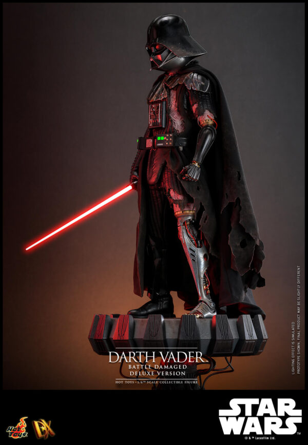 Vaderbattle (11) Hot Toys Star Wars - Darth Vader Battle Damaged Deluxe Edition - Imagen 12